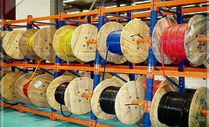Heavy Duty Industrial Warehouse Powder Coated Cable Reel Rack - China Cable  Reel Rack, Cable Reel Racking