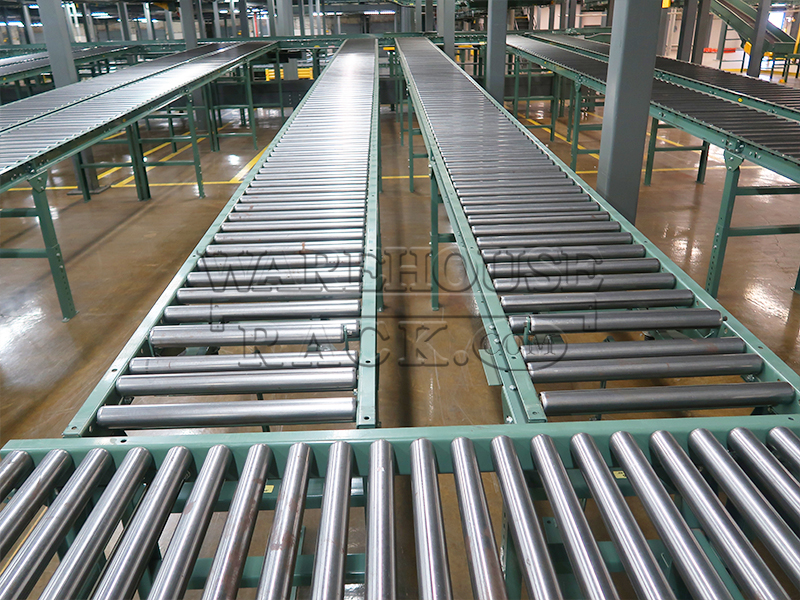 Used Gravity Roller Conveyor System